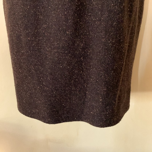 Banana Republic wool/silk blend brown tweed knit dress size 2 - Picture 3 of 10